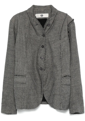Marc Le Bihan Prince of Wales-pattern blazer - Grey