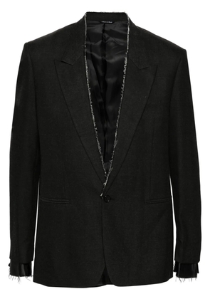 ERALDO raw-cut blazer - Grey