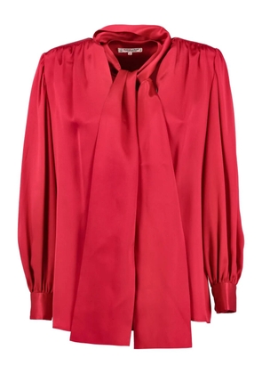 Saint Laurent Pre-Owned satin-finish blouse - Red