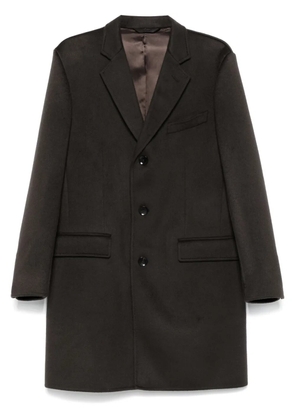 Brioni textured coat - Brown