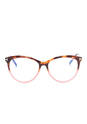 TOM FORD Eyewear cat-eye frame glasses - Brown