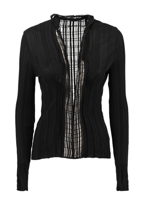 Saint Laurent Pre-Owned cut-out cardigan - Blue