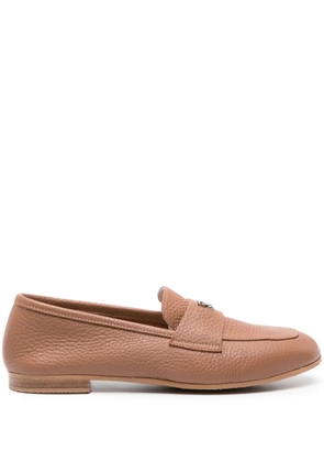 Casadei Antilope leather loafers - Brown