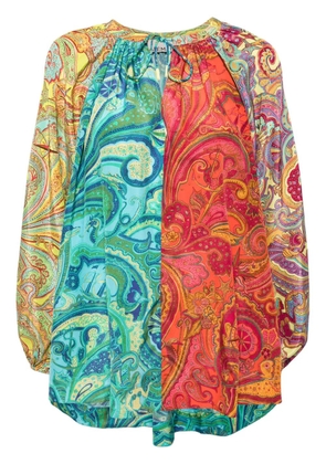 ALEMAIS Ceto Spliced blouse - Blue