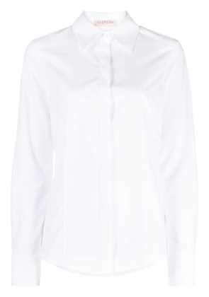 Valentino Garavani pointed-collar long-sleeve shirt - White