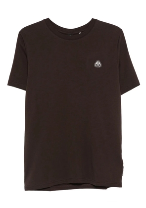 Moose Knuckles logo-patch T-shirt - Brown