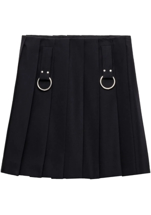 Prada pleated gabardine skirt - Blue