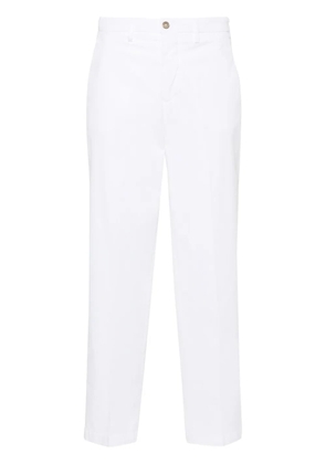 Briglia 1949 cotton tapered-leg trousers - White