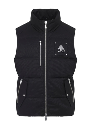 Moose Knuckles quilted logo-plaque gilet - Black
