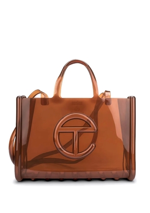 Melissa x Telfar large Jelly tote bag - Brown