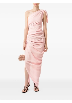 Aleksandre Akhalkatsishvili one-shoulder draped asymmetric dress - Pink