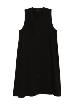 Y's cotton twill dress - Black
