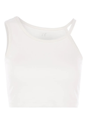 Y's cropped tank top - White