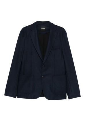 BOSS notched-lapel blazer - Blue