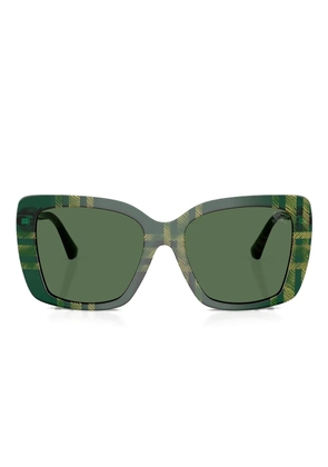 Burberry Eyewear check-pattern square sunglasses - Green