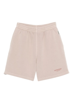 Represent logo-print shorts - Pink