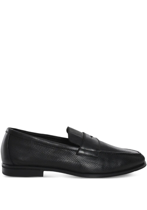 Doucal's leather loafers - Black