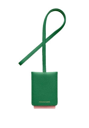 MAISON de SABRÉ Leather ID Lanyard - Green