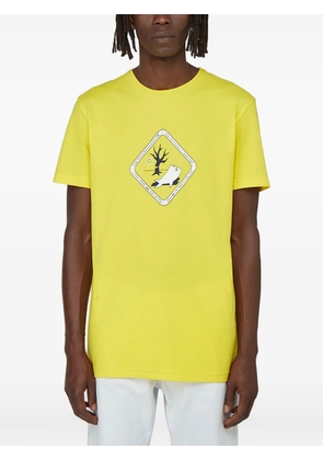 LN-CC x Kyle Platts graphic-print crew-neck T-shirt - Yellow