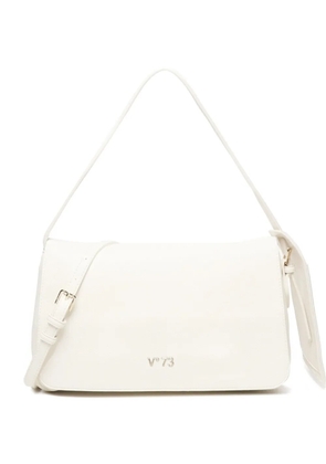 V°73 logo-plaque shoulder bag - White