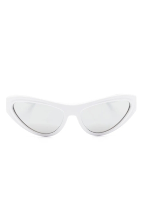 Dolce & Gabbana Eyewear shield-frame tinted sunglasses - White