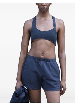 GREG ROSS racerback raw-cut top - Black