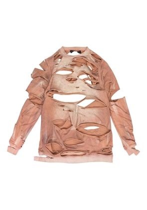 Who Decides War crew-neck long sleeve T-shirt - Neutrals