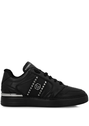 Philipp Plein stud-embellished leather sneakers - Black