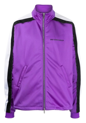 VTMNTS side stripes zip-up jacket - Purple