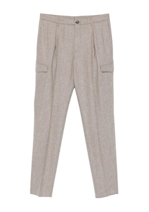Tagliatore pleated cargo-pockets trousers - Grey