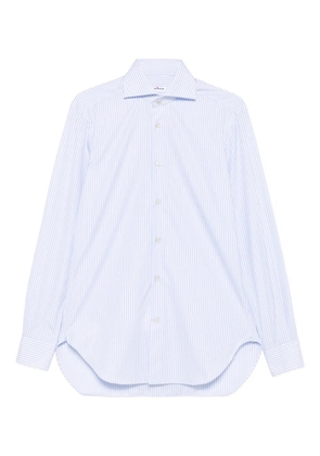 Kiton striped cotton shirt - Blue