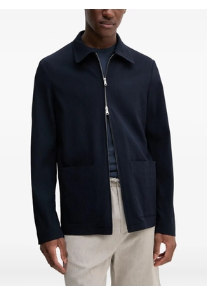 Barena ribbed long-sleeved jacket - Blue