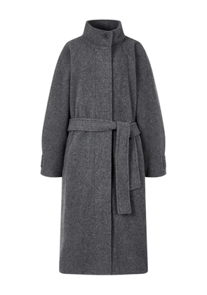 TOMBOY high collar belted coat - Grey