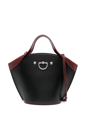 Durazzi Milano two-tone leather tote bag - Black