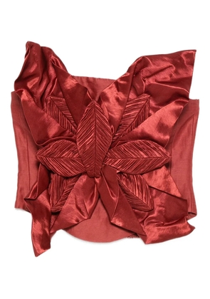 Aje Isla ruffled top - Orange