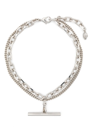 Alexander McQueen multi-chain necklace - Silver