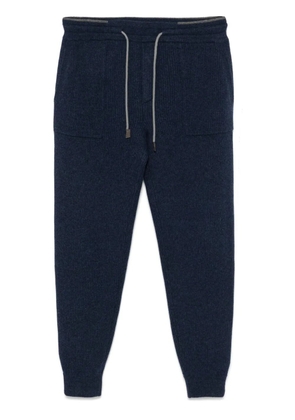 D4.0 ribbed track pants - Blue