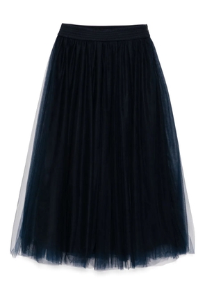 Fabiana Filippi Tulle midi skirt - Blue