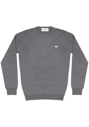 PELO FOUNDATION dog-appliqué jumper - Grey