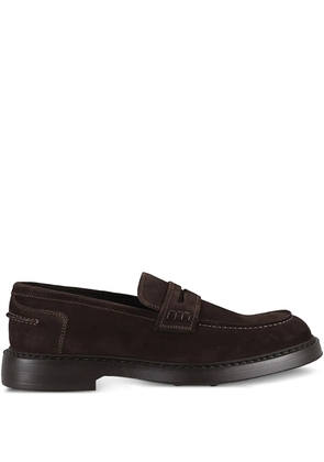 Doucal's suede loafers - Brown