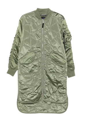 Alpha Industries quilted zip-up jacket - Green