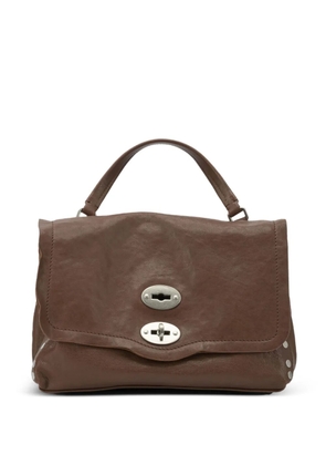 Zanellato studded-detail turn-lock tote bag - Brown