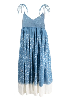 STORY mfg. Daisy A-line dress - Blue