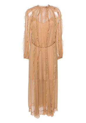 ZIMMERMANN Tranquillity Billow midi dress - Brown
