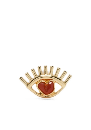Ryenn's Eyes Carnelian Eye stud earrings - Gold