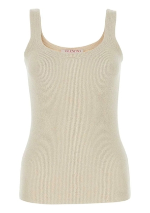 Valentino Garavani ribbed tank top - Neutrals