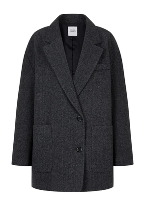 TOMBOY herringbone-pattern coat - Grey