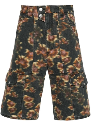 MARANT Jemuel abstract-print cargo shorts - Grey