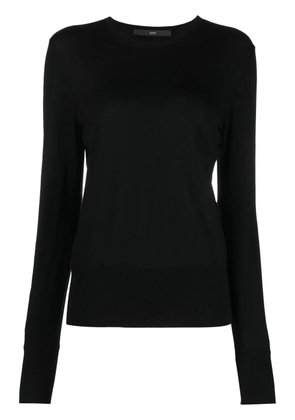 SAPIO crew neck knitted jumper - Black