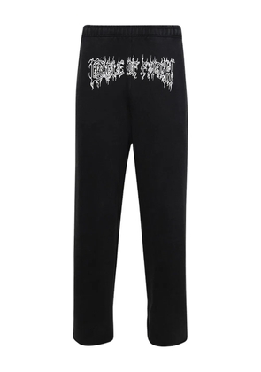 VETEMENTS letter-print sweatpants - Black